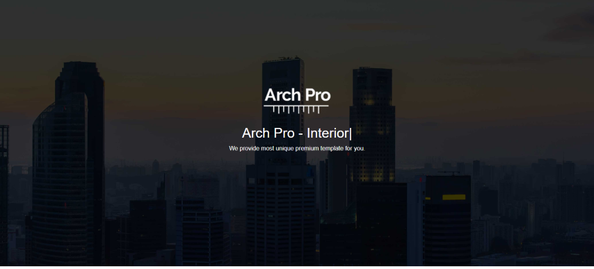 Arch Pro - Architecture HTML Template