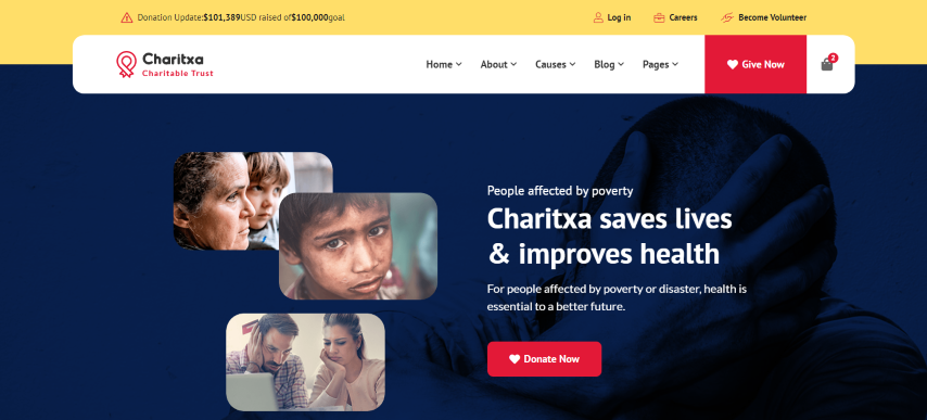 Charitxa - Multipurpose Nonprofit HTML Template