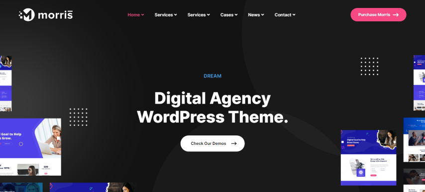 Morris v1.0.3 - WordPress Theme for Digital Agency