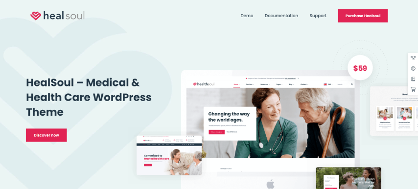 Healsoul v1.6.7 - Medical Care, Home Healthcare Service WP Theme