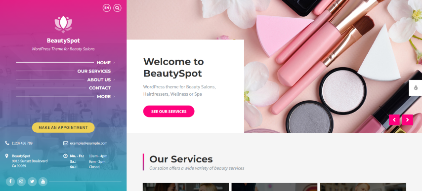 BeautySpot v3.5.6 - WordPress Theme for Beauty Salons