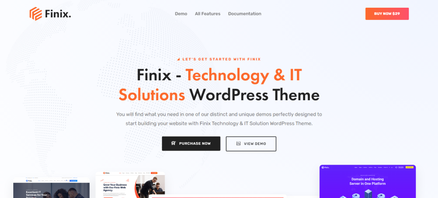 Finix v1.4 - Technology & IT Solutions WordPress Theme