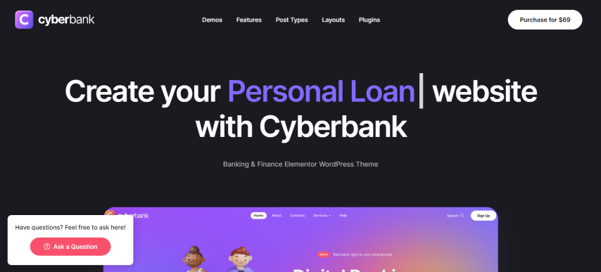 Cyberbank v1.0.1 - Business and Finance WordPress Theme