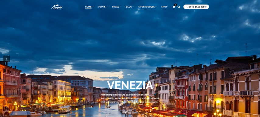 Altair Theme v5.2.2 - Tour Travel Agency