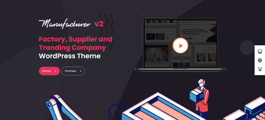 Manufacturer v1.3.7 - Factory and Industrial WordPress Theme
