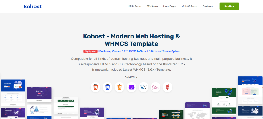 Kohost v9.5.2 - Modern Web Hosting & WHMCS Template