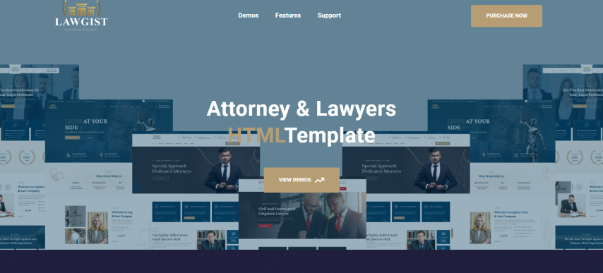 Lawgist - Attorney & Lawyers HTML Template