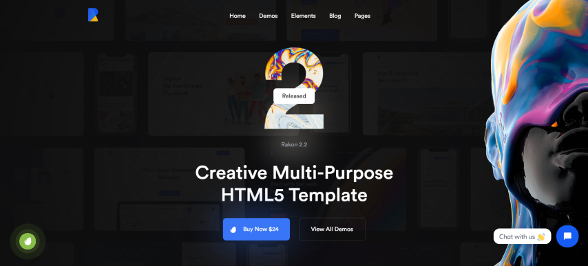 Rakon v2.4 - Creative Multipurpose Landing Page HTML5 Template