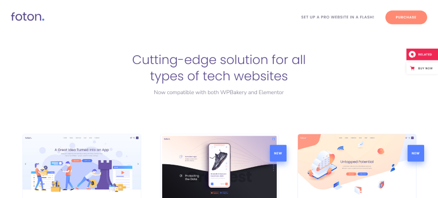 Foton v2.5 - A Multi-concept Software Landing Theme