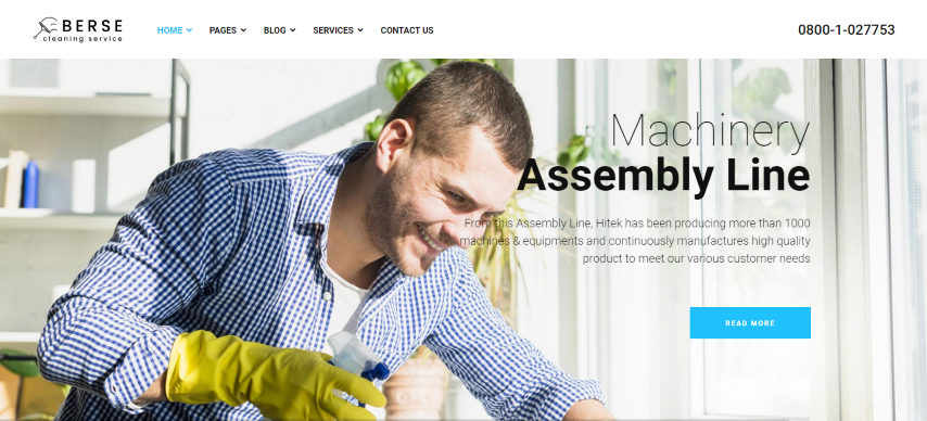 Berse v1.0 - Cleaning Services Joomla Templates