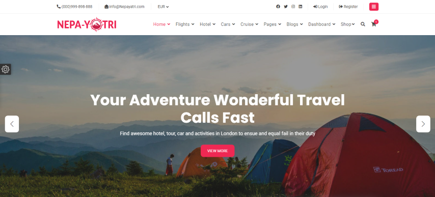 Nepayatri - Tour & Travel Multipurpose Template