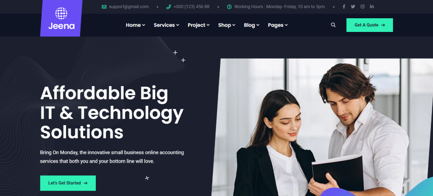 Jeena - Technology & IT Solutions HTML Template