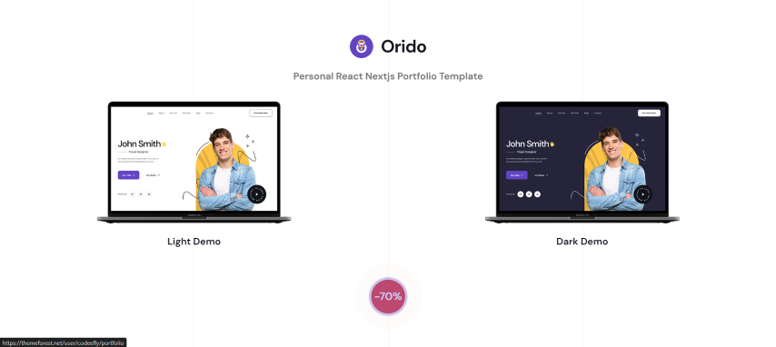 Orido - Personal Portfolio React Nextjs Template