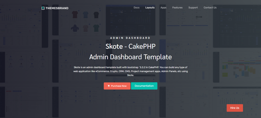 Skote - Cake PHP Admin Dashboard Template