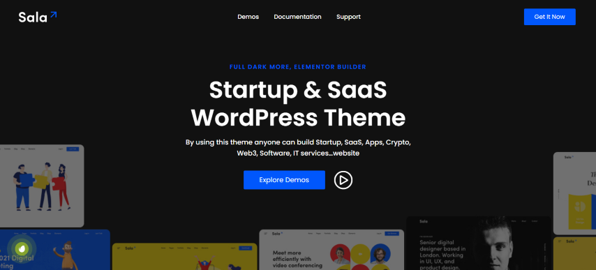 Sala v1.0.6 - Startup & SaaS WordPress Theme