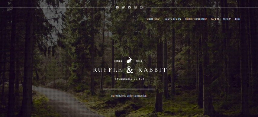 Rabbit - Coming Soon & Under Construction Hugo Theme