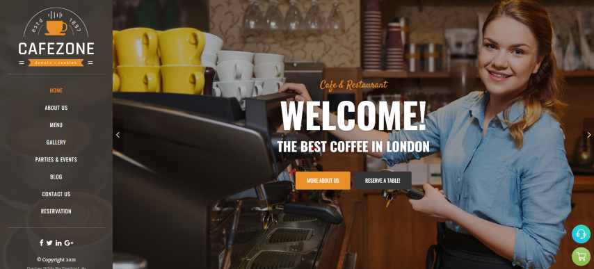 CafeZone - Coffee Shop Restaurant Angular Template