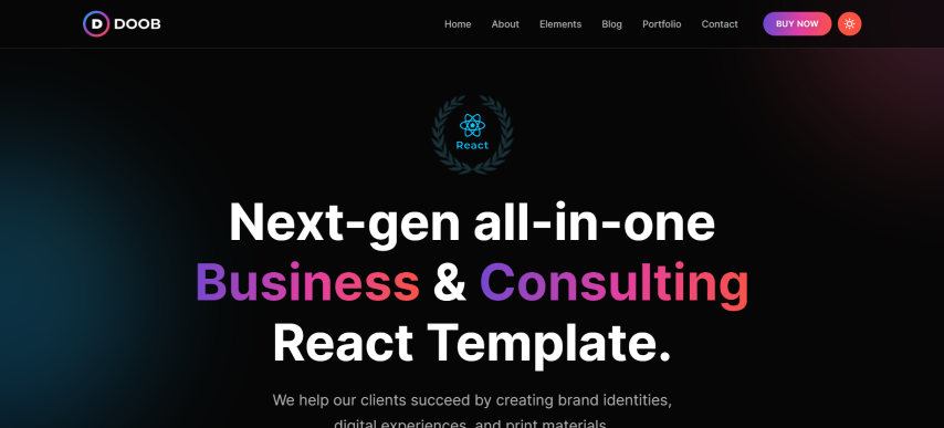 Doob v1.0 - Business and Consulting React Template