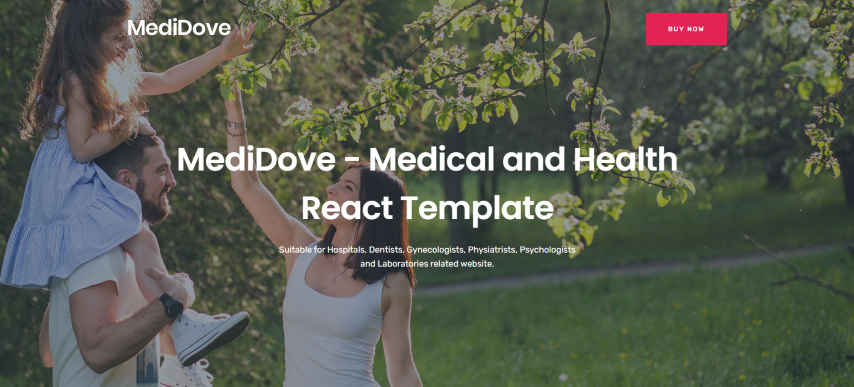 MediDove v1.0 - Medical and Health React Template