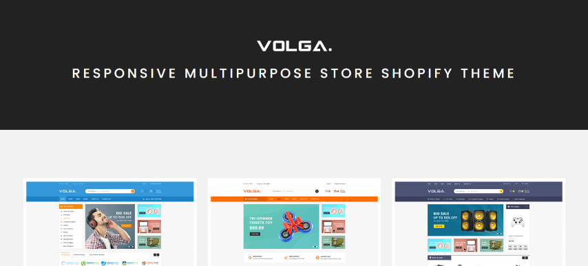 Volga - MegaShop Responsive Shopify Theme - Technology, Electronics, Digital, Food, Furniture