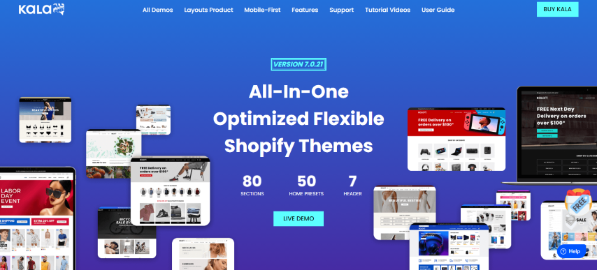 Kala v6.3.8 - Customizable Shopify Theme - Flexible Sections Builder Mobile Optimized