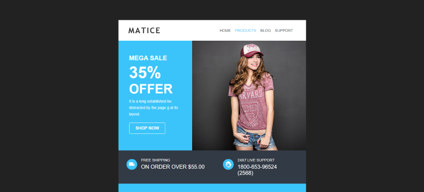 Matice - Responsive E-mail Template + Themebuilder Access