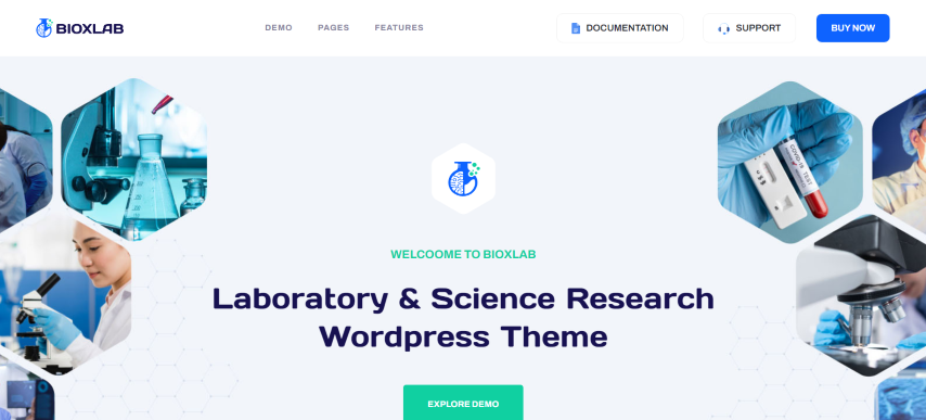 Bioxlab v1.0.4 - Laboratory & Science Research WordPress Theme