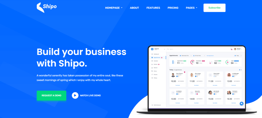 Shipo v1.0 - App, Software & SAAS Landing Template