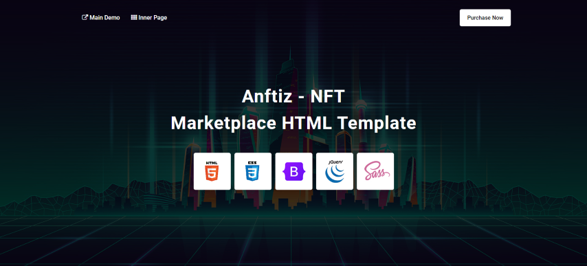 Anftiz v1.0 - NFT Marketplace HTML Template