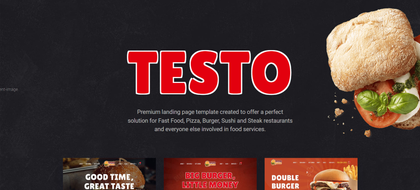 Testo - Pizza Caffe Restaurant Bootstrap 5 & 4 HTML Template