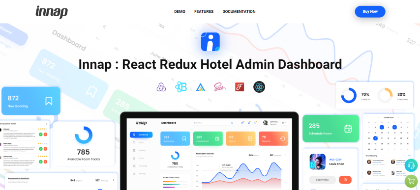 Innap v1.1 - React Redux Hotel Admin Template