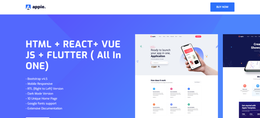 Appie v2.0 - app landing page