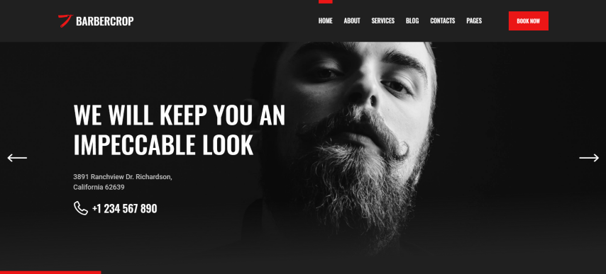 Barbercrop v1.0 – Hairdressing Website Template