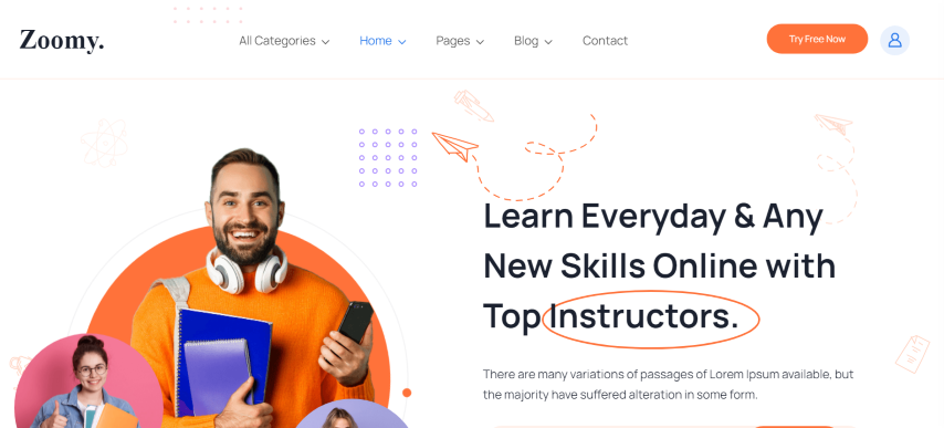 Zoomy v1.0 - education HTML Template