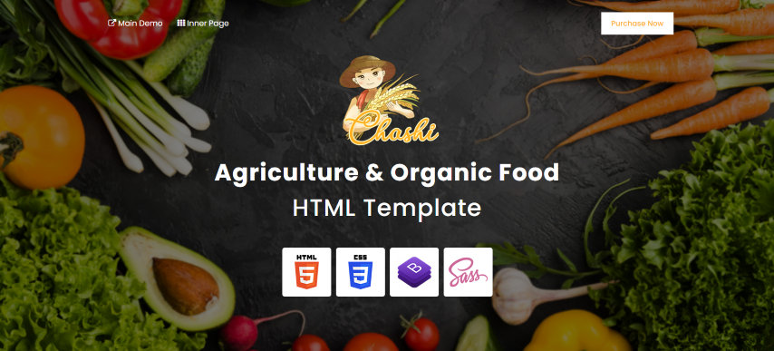 Chashi v2.0.0 - Agriculture & Organic Food HTML Template