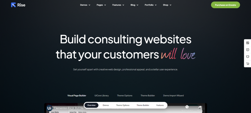 Rise v2.0.5 - Business & Consulting WordPress Theme