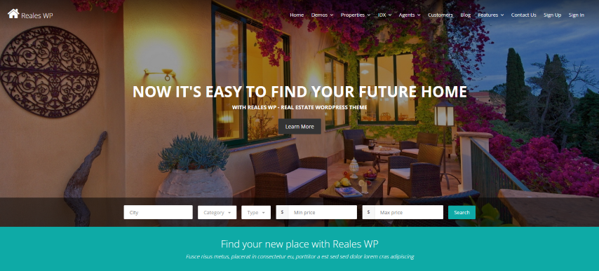 Reales WP v2.1.2 - Real Estate WordPress Theme