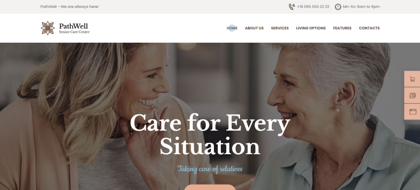 PathWell v1.1.10 - A Senior Care Hospital WordPress Theme