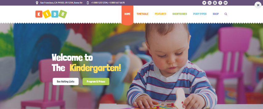 Kids v1.2.4 - Day Care & Kindergarten WordPress Theme for Children