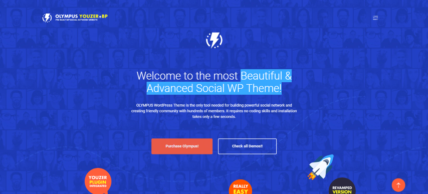 Olympus v3.97 - Powerful BuddyPress Theme for Social Networking