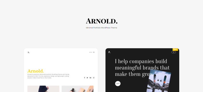 Arnold v2.4.2 - Minimal Portfolio WordPress Theme