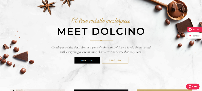 Dolcino v1.5 - Pastry and Cake Shop Theme