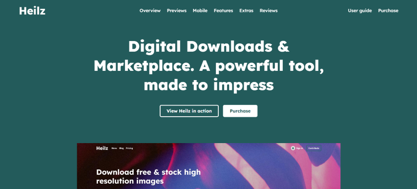 Heilz v1.0.0.7.1 - Digital Downloads & Marketplace WordPress Theme