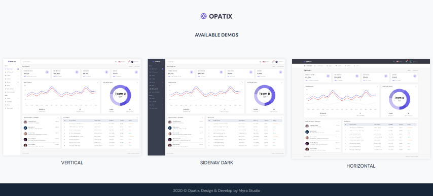 Opatix - Admin & Dashboard Template