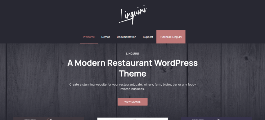 Linguini v4.0.6 - Restaurant WordPress Theme