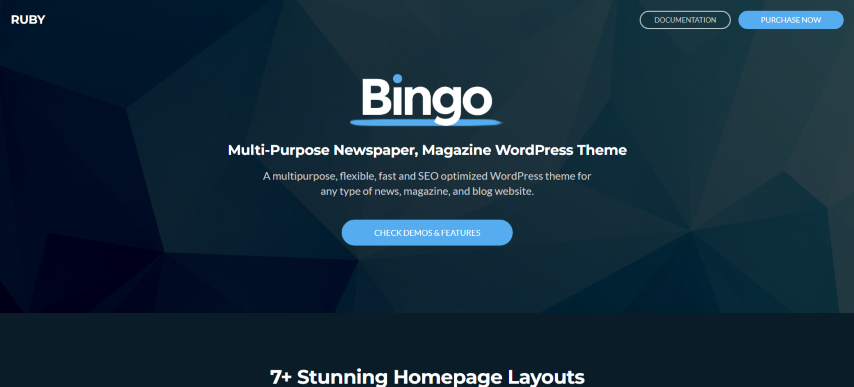 Bingo v3.3 - Multi-Purpose Newspaper & Magazine Theme