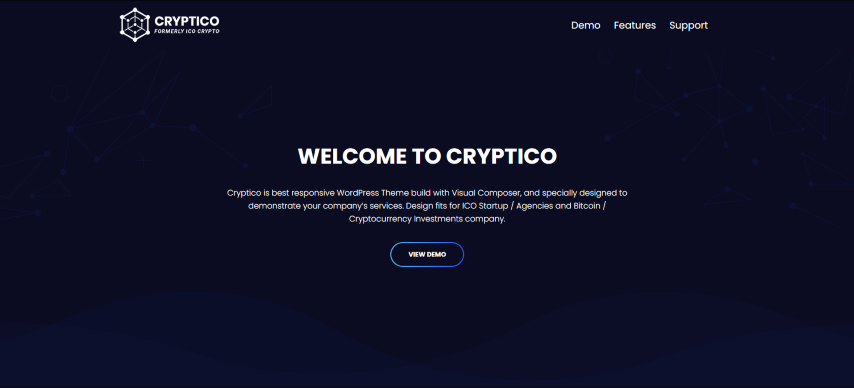 Cryptico v1.4.9.2 - ICO Crypto Landing & Cryptocurrency Theme