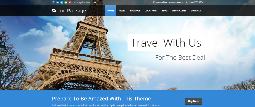 Tour Package v2.34 - Wordpress Travel/Tour Theme