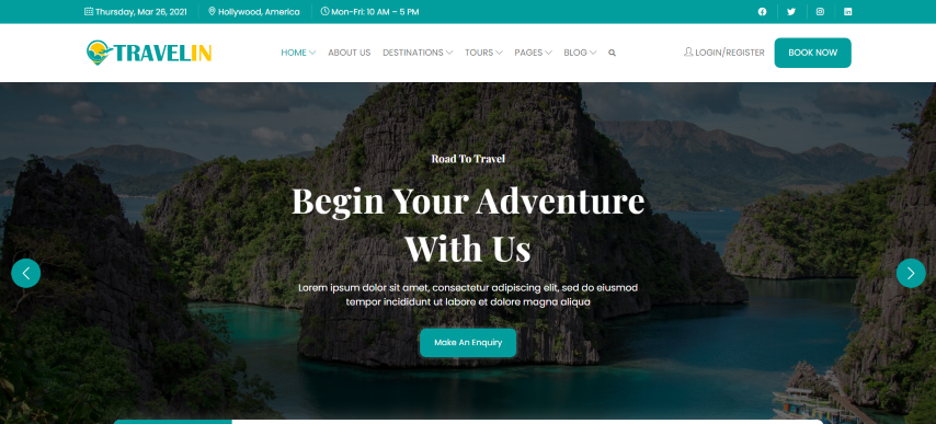 Travelin - Travel Tour Booking HTML Templates