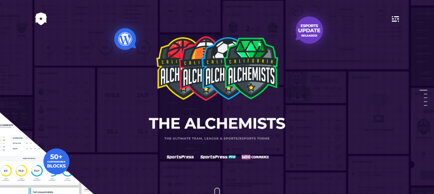 Alchemists v4.5.3 - Sports, eSports & Gaming Club and News WordPress Theme